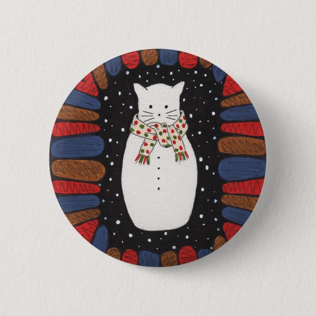 Badge Rond 5 Cm Bouton de cadeau de Noël (Devant)