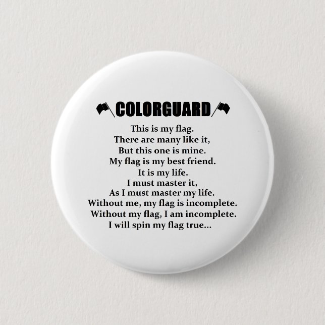 Badge Rond 5 Cm Bouton de cadence de Colorguard (Devant)