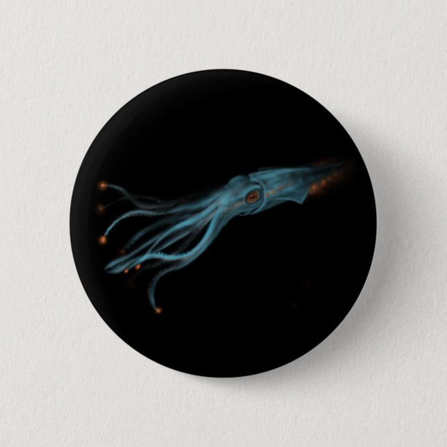 Badge Rond 5 Cm Bouton de calmar hypothétique (Devant)