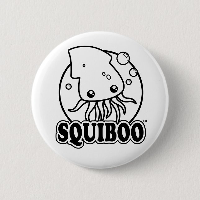 Badge Rond 5 Cm Bouton de calmar mou (Devant)