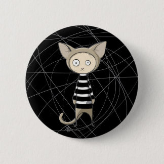 Badge Rond 5 Cm Bouton de cambrioleur de chat