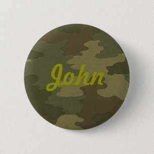 Badge Rond 5 Cm Bouton de camouflage foncé personnalisé
