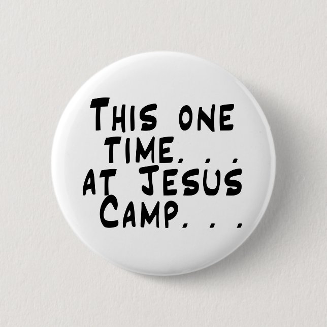 Badge Rond 5 Cm Bouton de camp de Jésus (Devant)