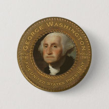 Bouton de campagne de George Washington