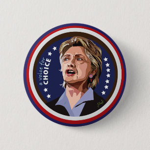 Badge Rond 5 Cm bouton de campagne de hillary Clinton
