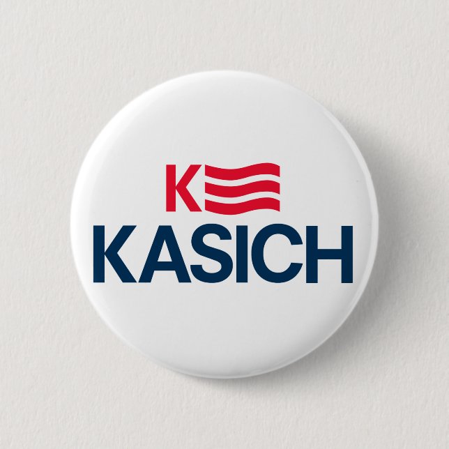 Badge Rond 5 Cm Bouton de campagne de John Kasich 2016 - 2,25" (Devant)