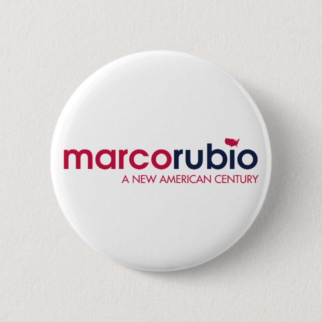Badge Rond 5 Cm Bouton de campagne de Marco Rubio 2016 - 2,25" (Devant)