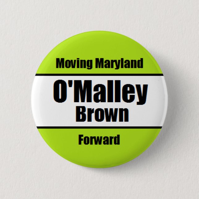 Badge Rond 5 Cm Bouton de campagne d'O'Malley-Brun (Devant)