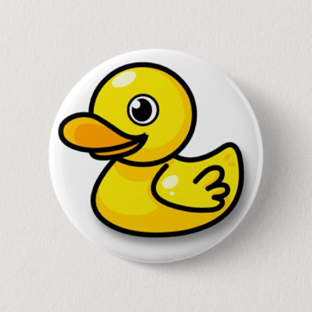 Badge Rond 5 Cm Bouton de canard (Devant)