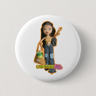 Badge Rond 5 Cm Bouton de Cancer