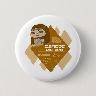 Badge Rond 5 Cm Bouton de Cancer