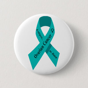 Badge Rond 5 Cm Bouton de Cancer ovarien