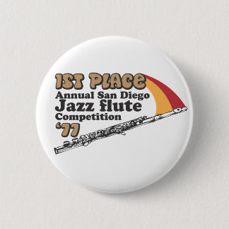 Badge Rond 5 Cm Bouton de cannelure de jazz