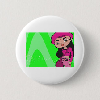 Badge Rond 5 Cm Bouton de Capricorne
