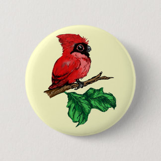 Badge Rond 5 Cm Bouton de cardinal de bébé
