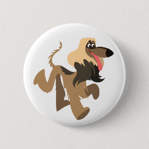 Badge Rond 5 Cm Bouton de caricature clownesque afghan