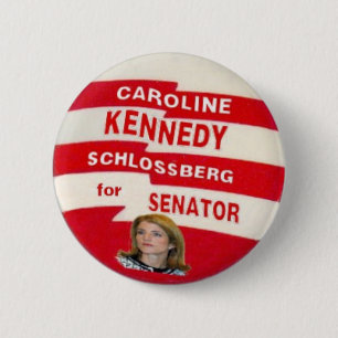 Badge Rond 5 Cm Bouton de Caroline Kennedy Schlossberg
