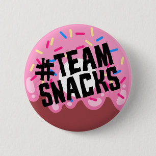 Badge Rond 5 Cm bouton "de CASSE-CROÛTE de #TEAM"