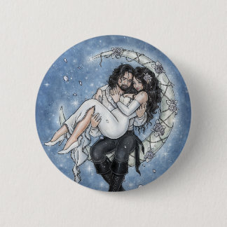 Badge Rond 5 Cm Bouton de cavaliers de lune