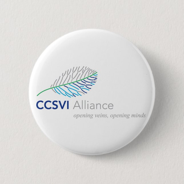 Badge Rond 5 Cm Bouton de CCSVI (Devant)