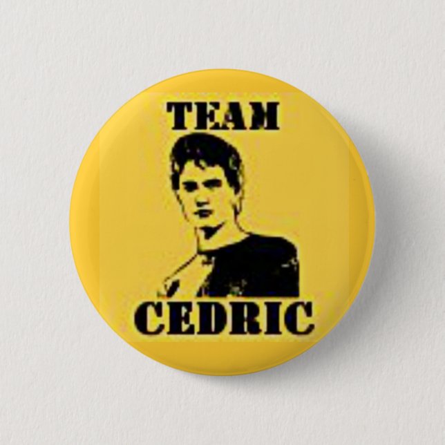 Badge Rond 5 Cm Bouton de Cedric d'équipe (Devant)