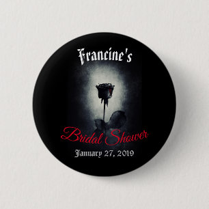 Badge Rond 5 Cm Bouton de célébration de Fête de la mariée de