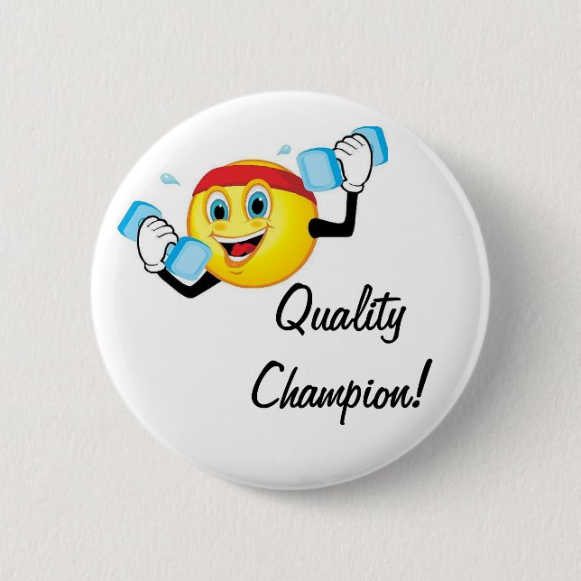 Badge Rond 5 Cm Bouton de champion (Devant)