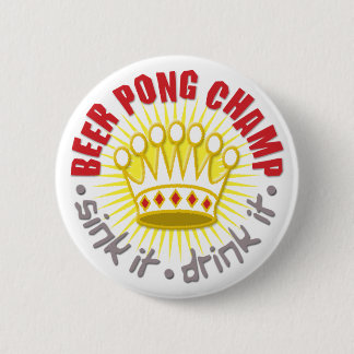 Badge Rond 5 Cm Bouton de champion de puanteur de bière