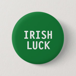 Badge Rond 5 Cm Bouton de chance irlandais