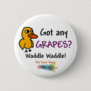 Badge Rond 5 Cm Bouton de chanson de canard