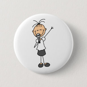 Badge Rond 5 Cm Bouton de chanteur
