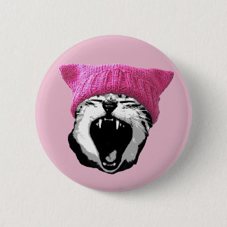 Badge Rond 5 Cm bouton de Chat-casquette