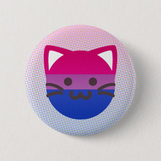 Badge Rond 5 Cm bouton de chat de fierté de Bi