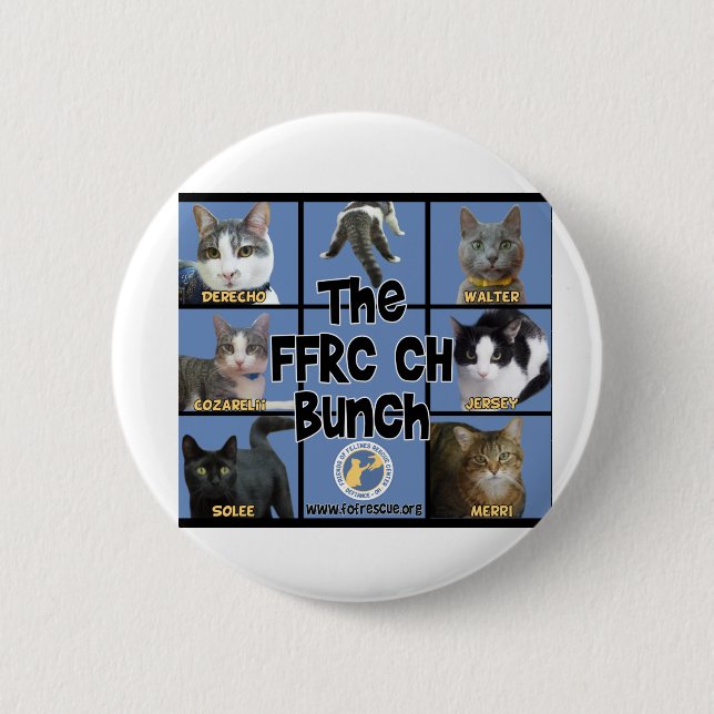 Badge Rond 5 Cm Bouton de chats de FFRC ch (Devant)