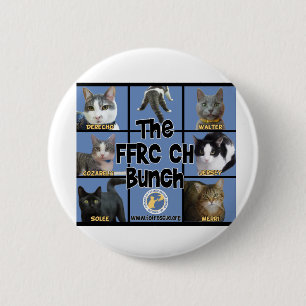 Badge Rond 5 Cm Bouton de chats de FFRC ch
