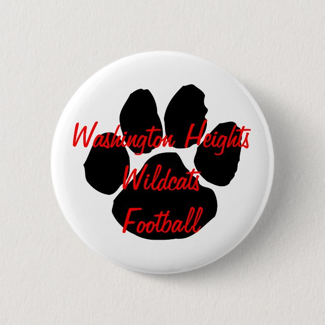 BADGE ROND 5 CM BOUTON DE CHATS SAUVAGES (Devant)