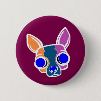 Badge Rond 5 Cm Bouton de chiot de moine de Bourgogne