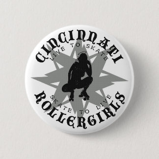 Badge Rond 5 Cm Bouton de Cincinnati Rollergirls