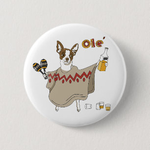 Badge Rond 5 Cm Bouton de Cinco De Mayo