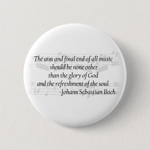 Badge Rond 5 Cm Bouton de citation de Bach