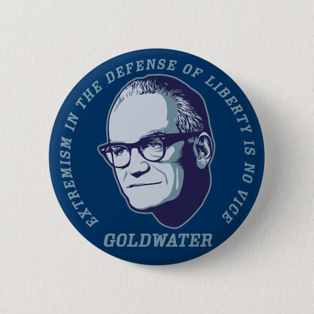 Badge Rond 5 Cm Bouton de citation de Goldwater (Devant)