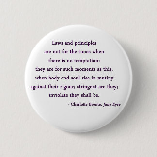 Badge Rond 5 Cm Bouton de citation de Jane Eyre