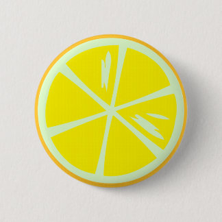 Badge Rond 5 Cm Bouton de citron