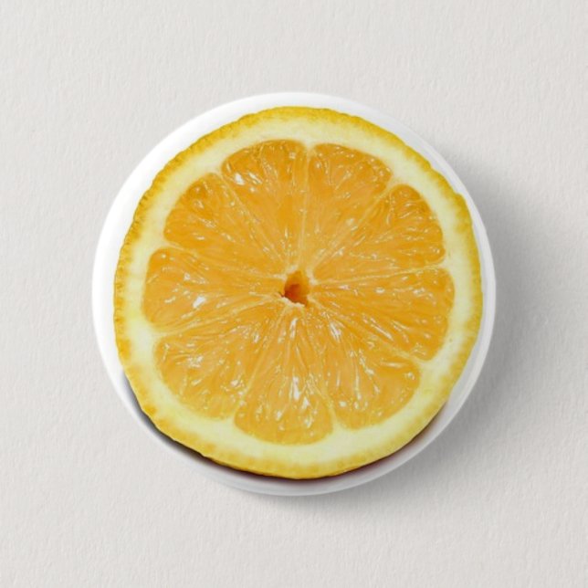 Badge Rond 5 Cm Bouton de citron (Devant)