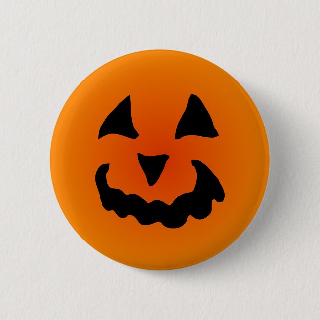Badge Rond 5 Cm Bouton de citrouille (Devant)