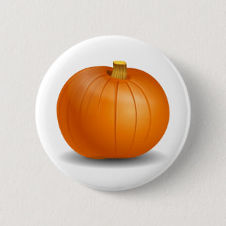 Badge Rond 5 Cm Bouton de citrouille d'automne