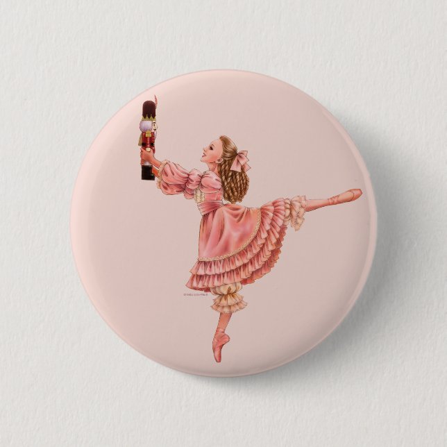 Badge Rond 5 Cm Bouton de Clara (Devant)