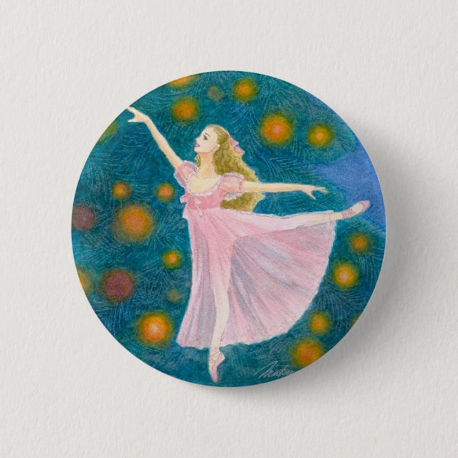 Badge Rond 5 Cm Bouton de Clara (personnalisable) (Devant)