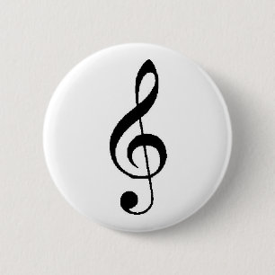 Badge Rond 5 Cm Bouton de clef triple
