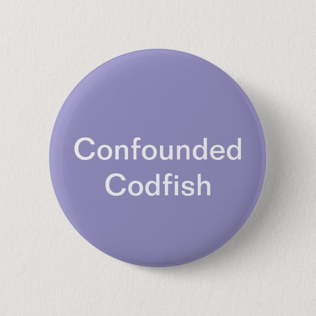 Badge Rond 5 Cm Bouton de codfish (Devant)